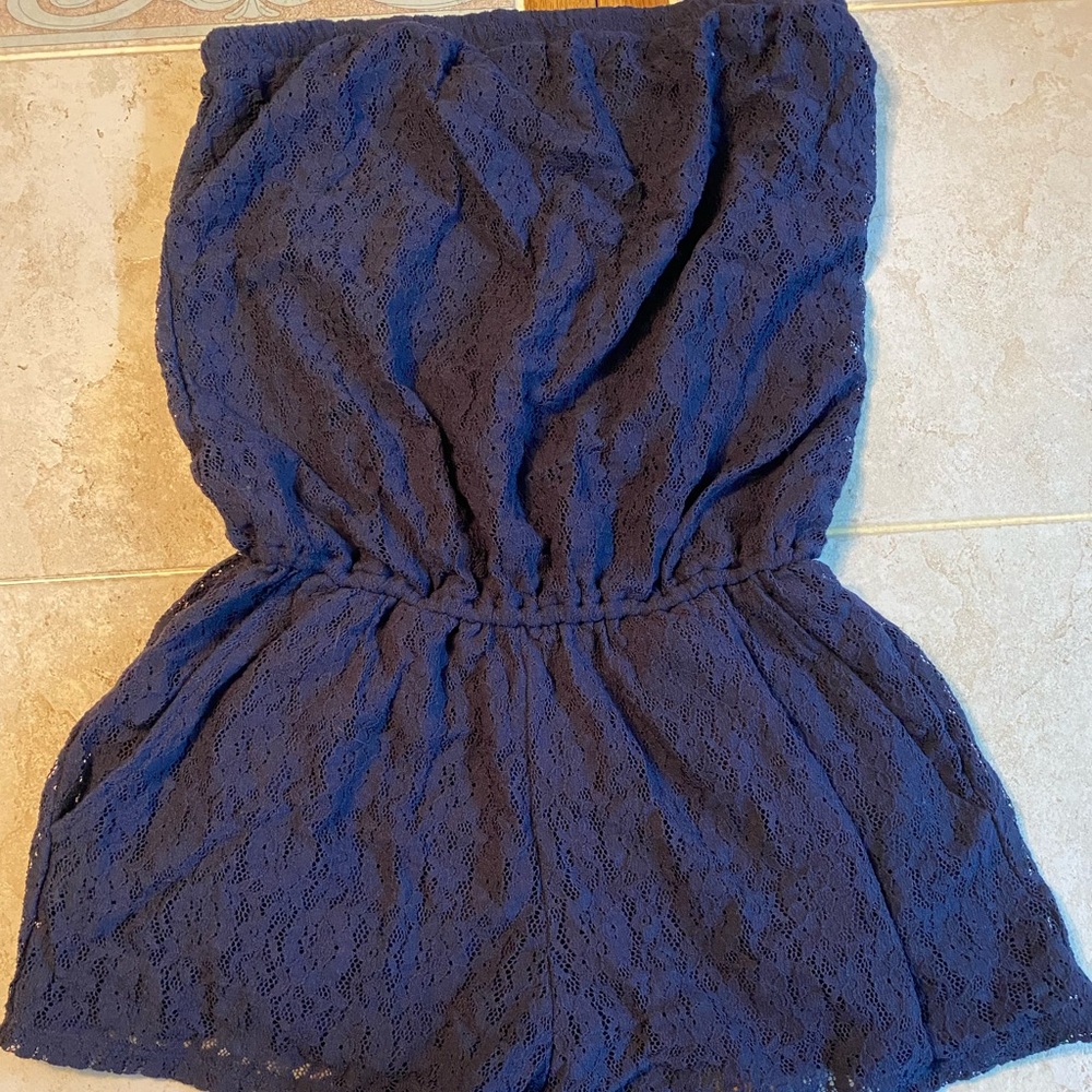 Navy blue Hollister romper